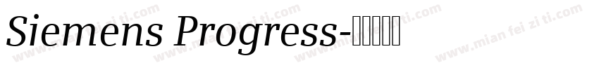 Siemens Progress字体转换